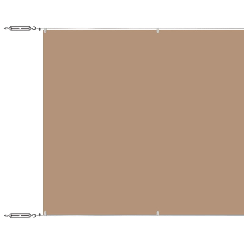 Load image into Gallery viewer, Vidaxl luifel verticaal 180x1200 cm oxford stof taupe