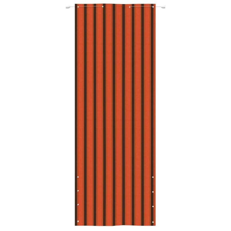 Load image into Gallery viewer, Vidaxl balkonscherm 80x240 cm oxford stof oranje en bruin