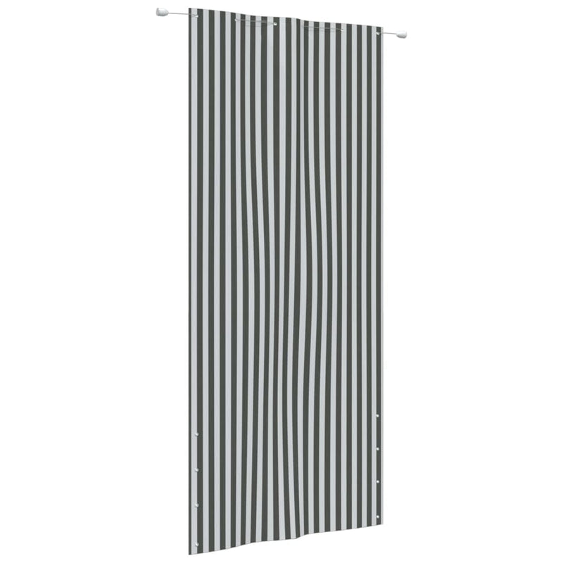 Load image into Gallery viewer, VidaXL Balkonscherm 120x240 cm oxford stof antracietkleurig en wit