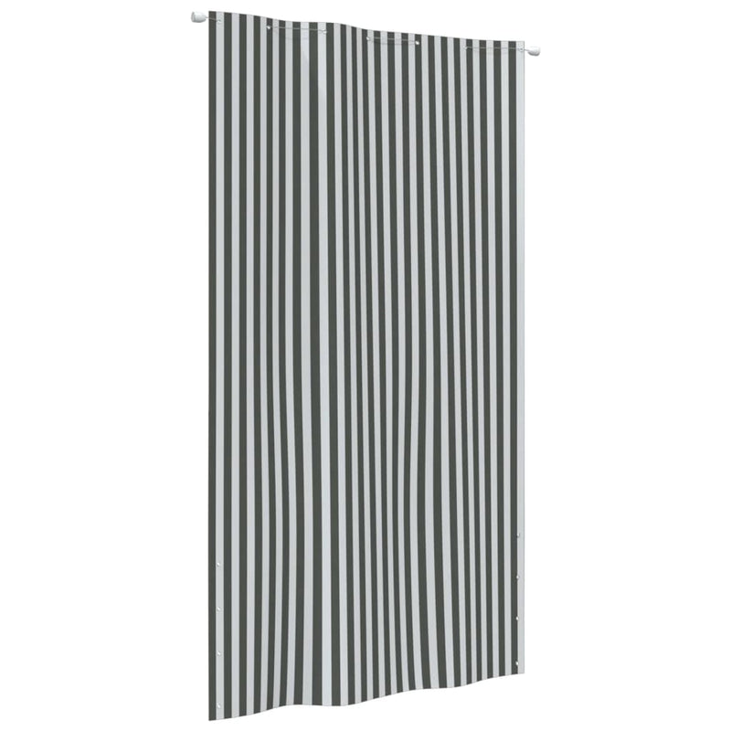 Load image into Gallery viewer, Vidaxl balkonscherm 140x240 cm oxford stof antracietkleurig en wit