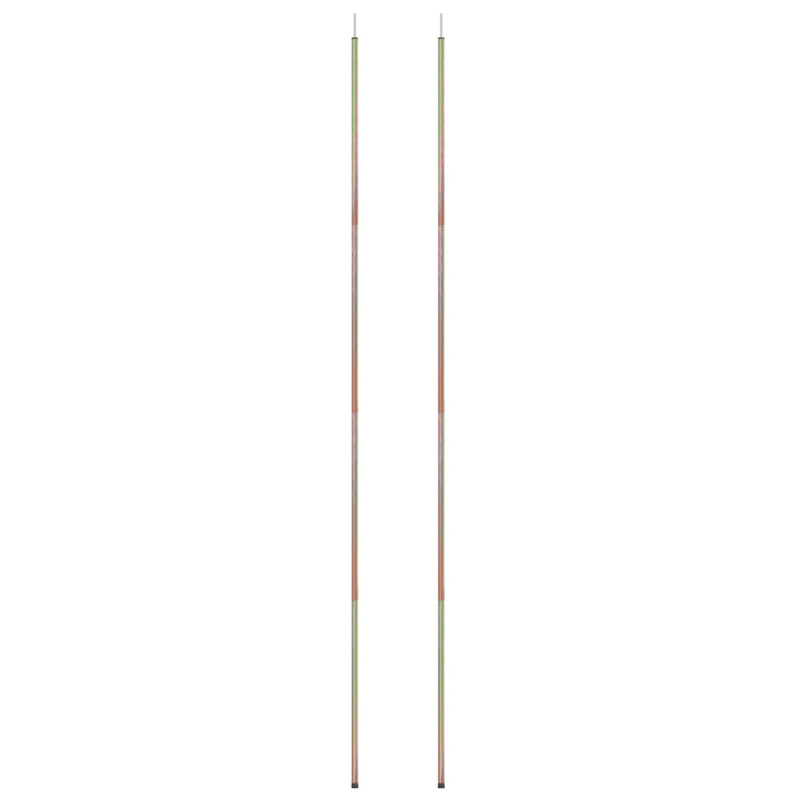 Load image into Gallery viewer, Vidaxl zonneschermpalen 2 st 200 cm gegalvaniseerd staal