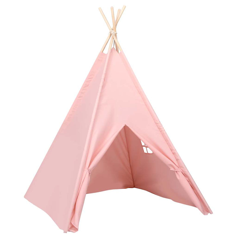Cargue la imagen en el visor de la galería, Vidaxl kindertipitent met tas 120x120x150 cm peachskin roze