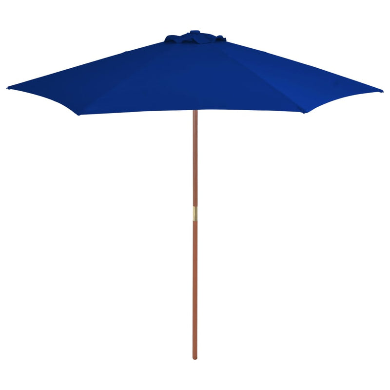 Load image into Gallery viewer, Vidaxl parasol met houten paal 270 cm blauw