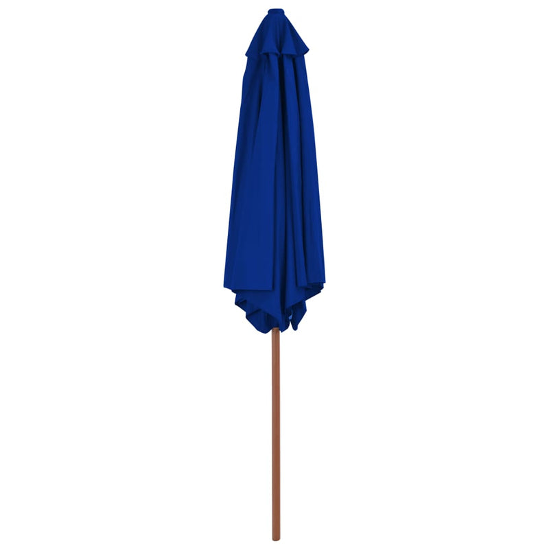 Load image into Gallery viewer, Vidaxl parasol met houten paal 270 cm blauw