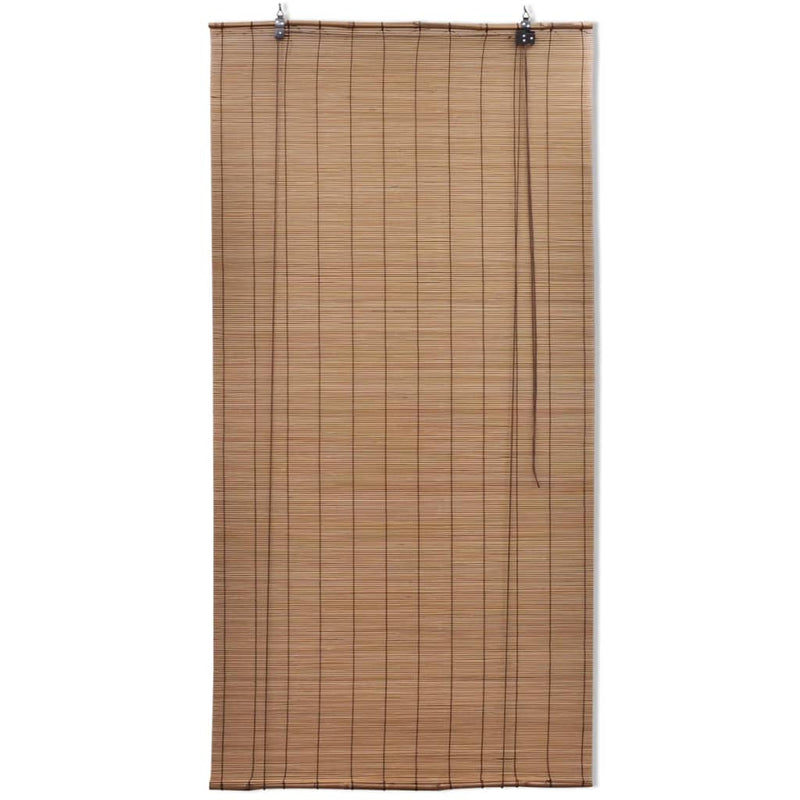 Load image into Gallery viewer, Vidaxl rolgordijnen 2 st 80x160 cm bamboe bruin