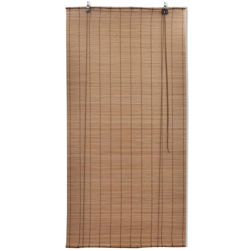 Load image into Gallery viewer, Vidaxl rolgordijnen 2 st 100x160 cm bamboe bruin