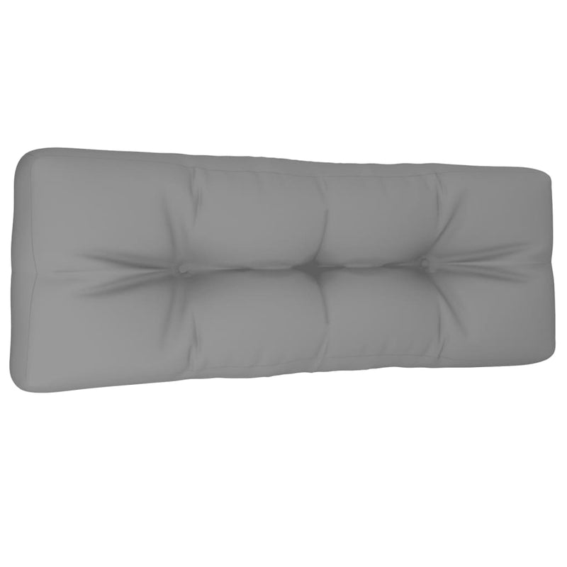 Load image into Gallery viewer, Vidaxl palletkussen 120x40x12 cm stof grijs