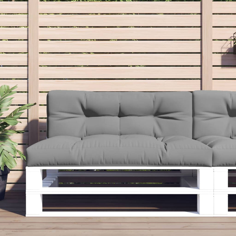 Load image into Gallery viewer, Vidaxl palletkussen 120x40x12 cm stof grijs
