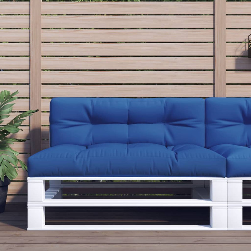 Load image into Gallery viewer, Vidaxl palletkussen 120x40x12 cm stof koningsblauw