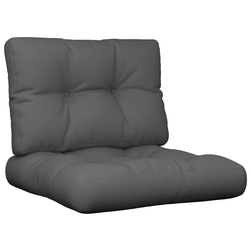 Load image into Gallery viewer, Vidaxl palletkussens 2 st stof antracietkleurig