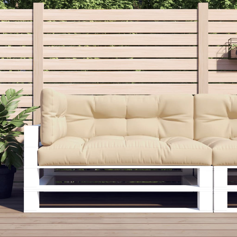 Load image into Gallery viewer, VidaXL Palletkussens 3 st stof beige