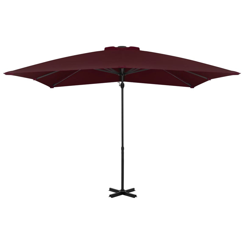 Load image into Gallery viewer, Vidaxl zweefparasol met aluminium paal 250x250 cm bordeauxrood