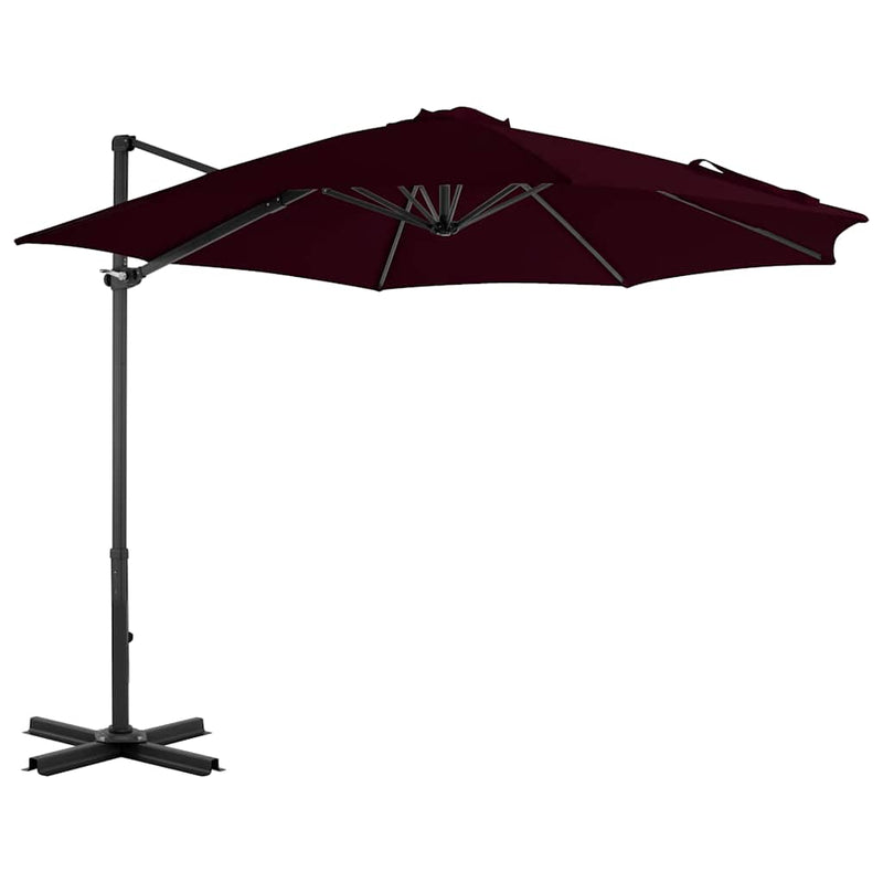 Load image into Gallery viewer, Vidaxl zweefparasol met aluminium paal 300 cm rood
