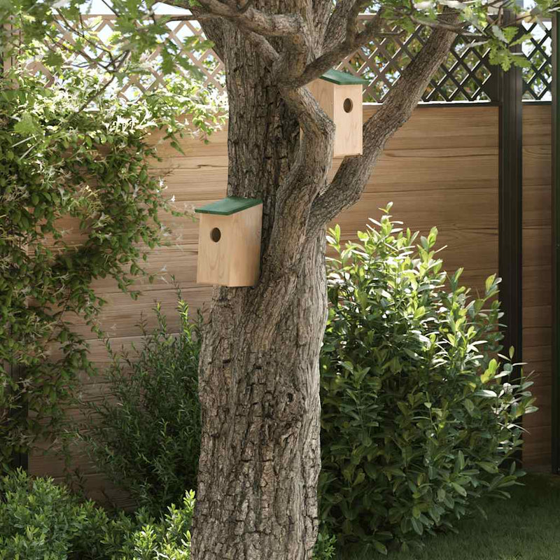 Load image into Gallery viewer, Vidaxl vogelhuisjes 10 st 12x12x22 cm massief vurenhout