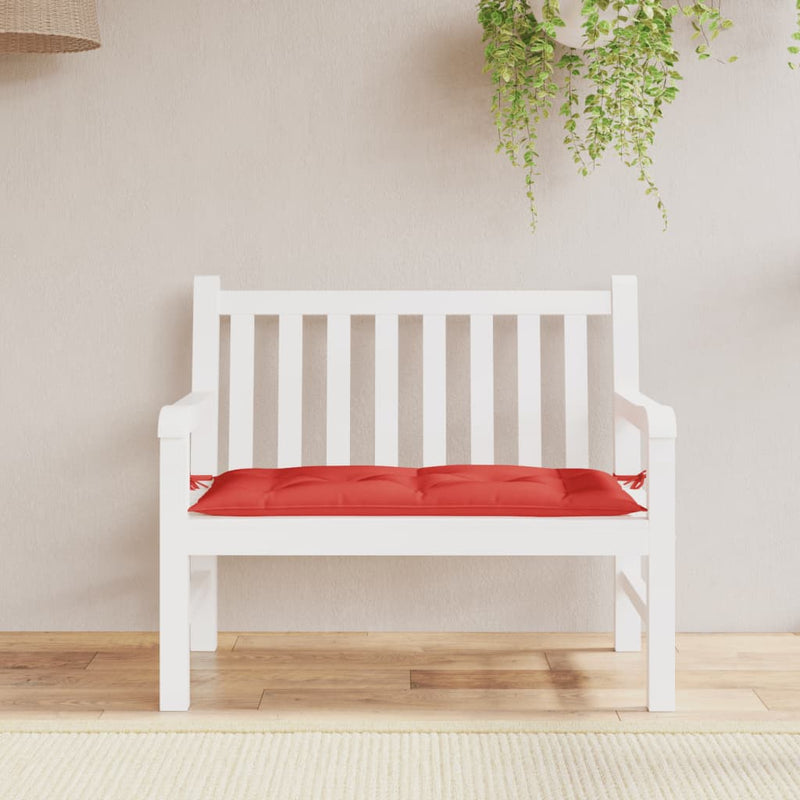 Afbeelding laden in galerijviewer, Vidaxl tuinbankkussen 100x50x7 cm oxford stof rood