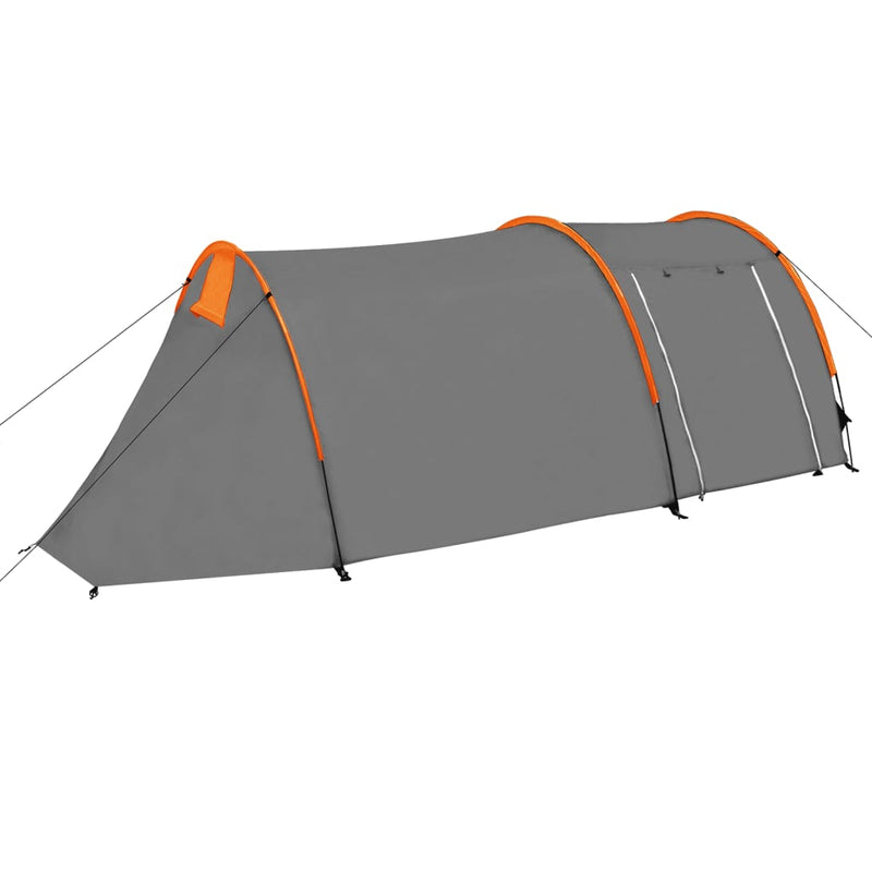 Load image into Gallery viewer, VidaXL Tent 4-persoons grijs en oranje
