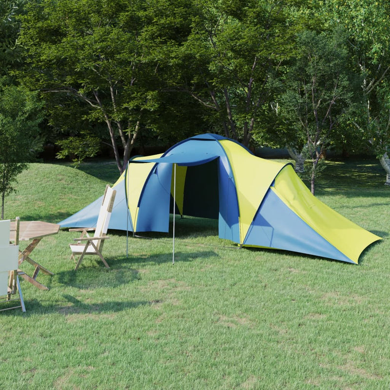 Load image into Gallery viewer, Vidaxl tent 6-persoons blauw en geel