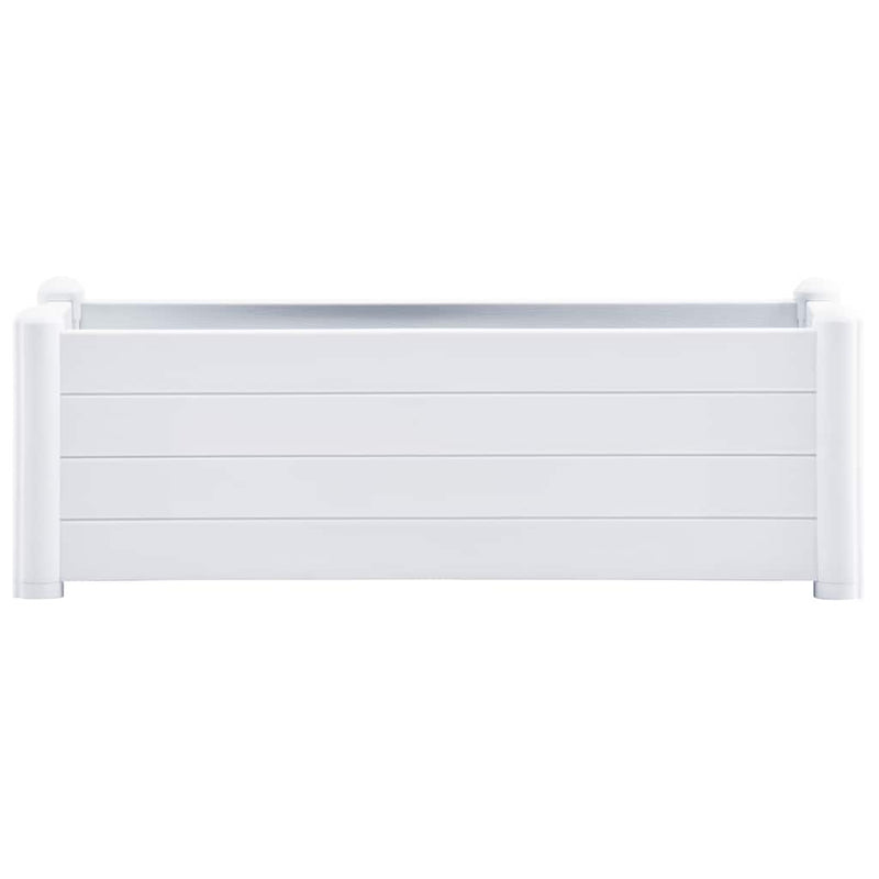 Load image into Gallery viewer, Vidaxl plantenbak verhoogd 100x43x35 cm pp wit