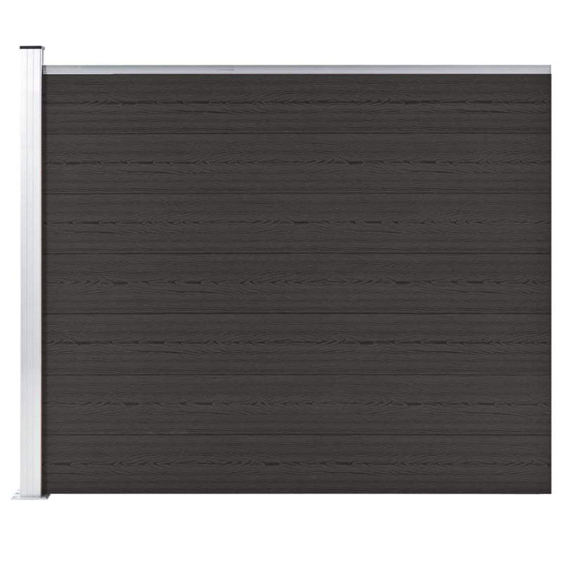 Load image into Gallery viewer, VidaXL Schuttingpaneel 175x146 cm HKC zwart