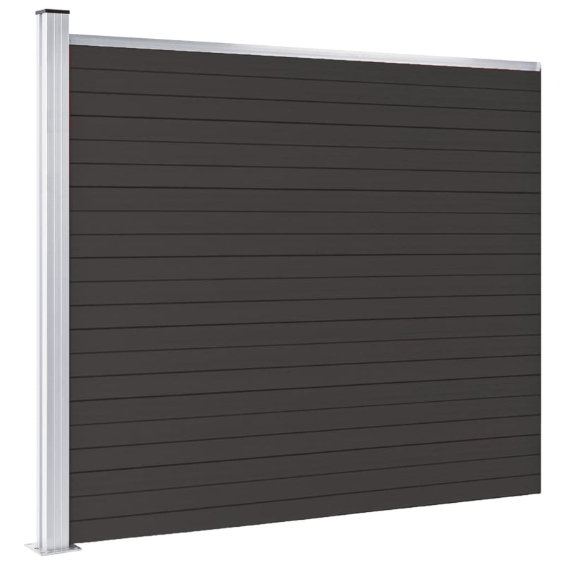 Load image into Gallery viewer, VidaXL Schuttingpaneel 175x146 cm HKC zwart