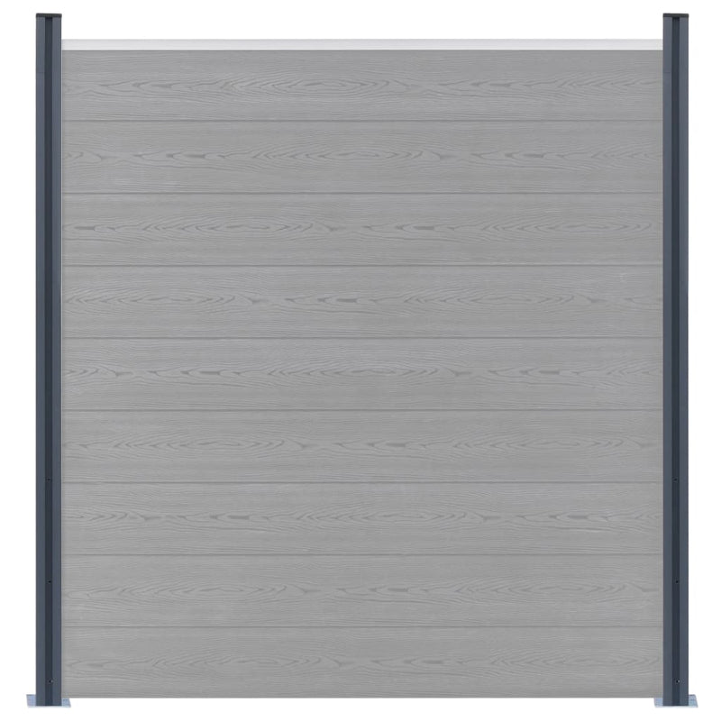 Load image into Gallery viewer, Vidaxl schuttingpalen 2 st 185 cm aluminium donkergrijs