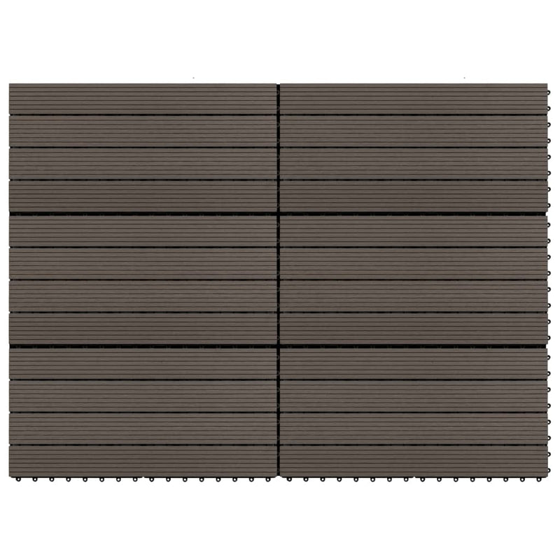 Load image into Gallery viewer, Vidaxl terrastegels 6 st 60x30 cm 1,08 m² hkc donkerbruin