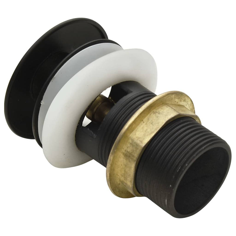 Load image into Gallery viewer, Vidaxl afvoer pop-up met overloop 6,4x6,4x9,1 cm grijs