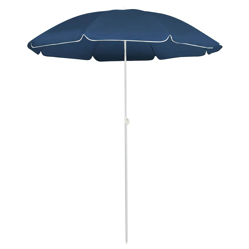 Afbeelding laden in galerijviewer, Vidaxl parasol met stalen paal 180 cm blauw