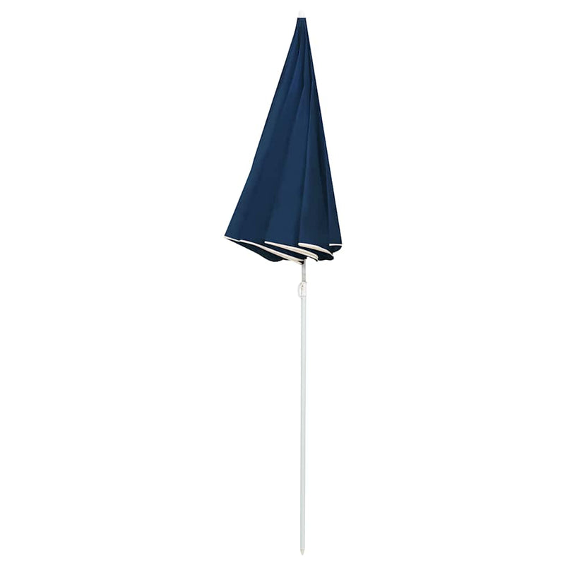 Afbeelding laden in galerijviewer, Vidaxl parasol met stalen paal 180 cm blauw