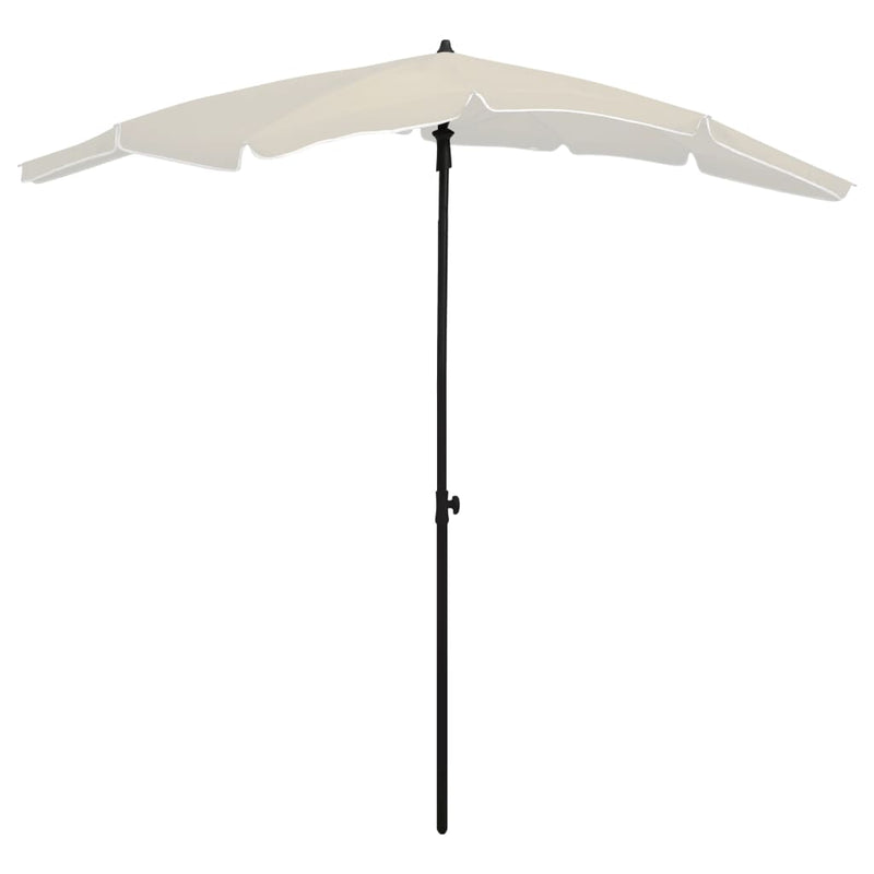 Load image into Gallery viewer, Vidaxl parasol met paal 200x130 cm zandkleurig