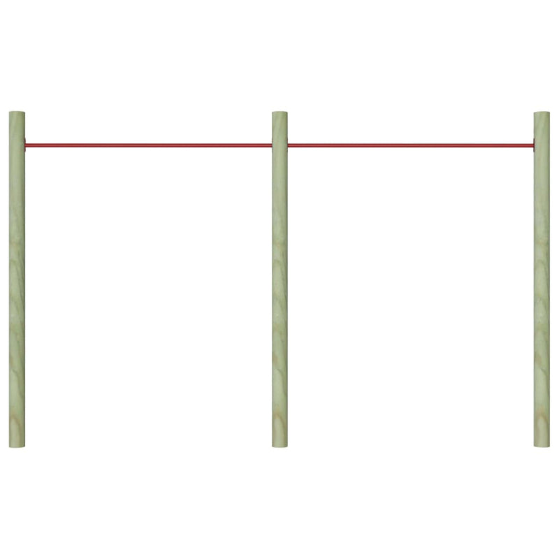 Load image into Gallery viewer, Vidaxl rekstokken 2 st 125 cm staal rood