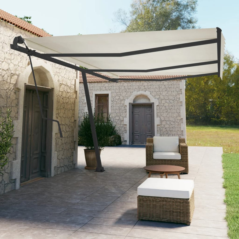 Load image into Gallery viewer, VidaXL Luifelpaalset 600x245 cm ijzer antracietkleurig