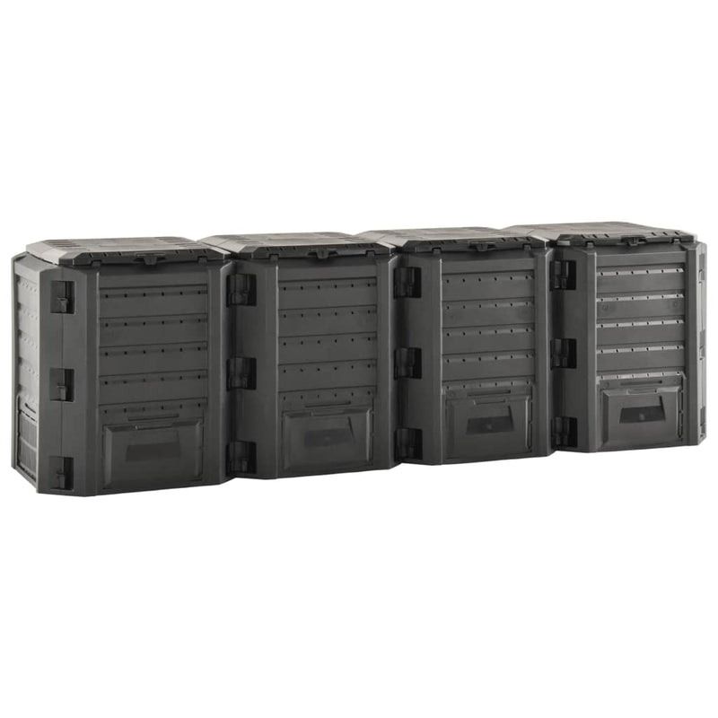 Load image into Gallery viewer, Vidaxl compostbak 1600 l zwart