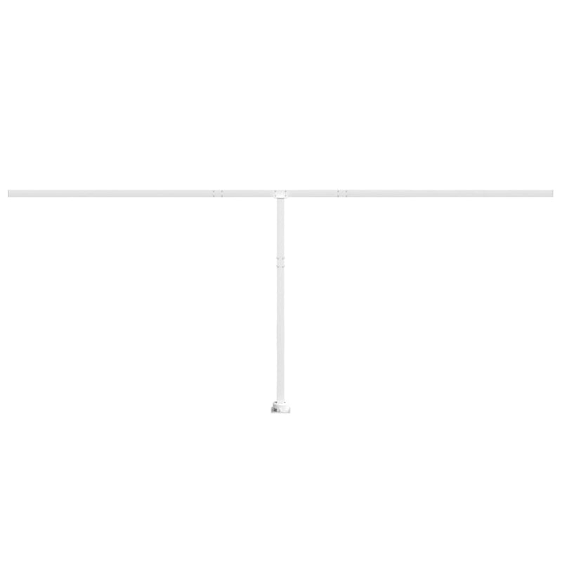 Load image into Gallery viewer, VidaXL Luifelpaalset 600x245 cm ijzer wit