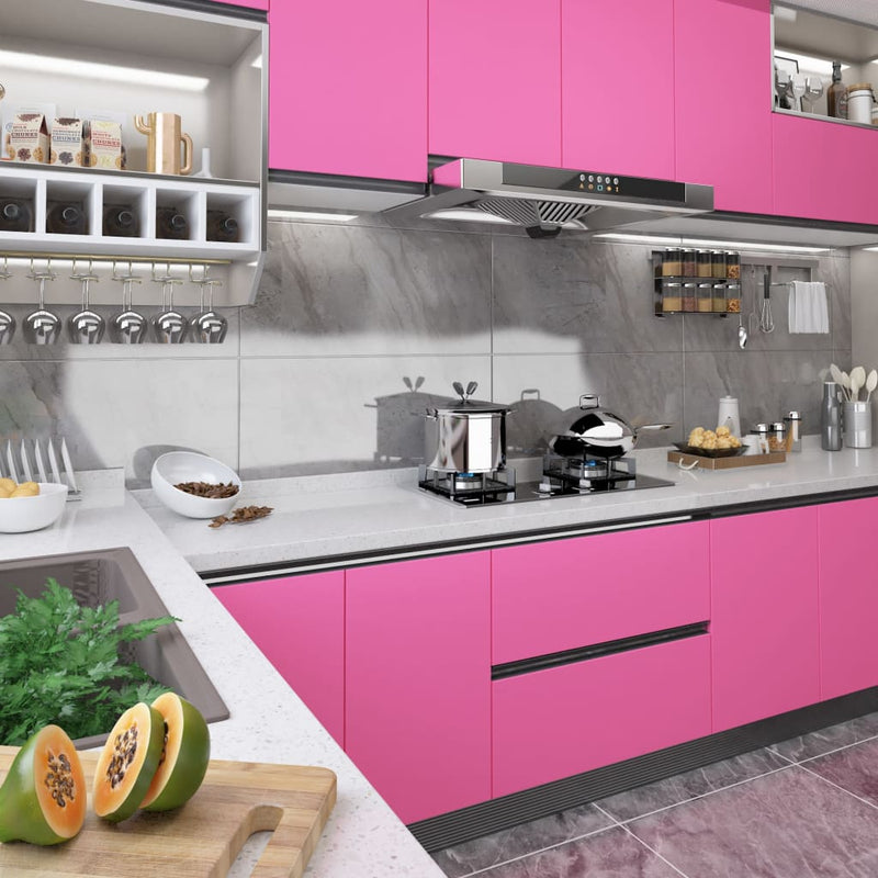 Afbeelding laden in galerijviewer, Vidaxl meubelfolie zelfklevend 500x90 cm pvc hoogglans roze