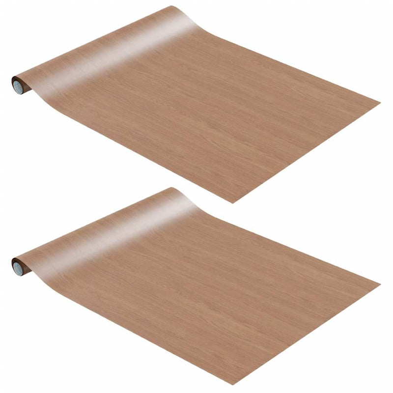 Load image into Gallery viewer, Vidaxl meubelfolies zelfklevend 2 st 500x90 cm pvc lichteikenkleurig
