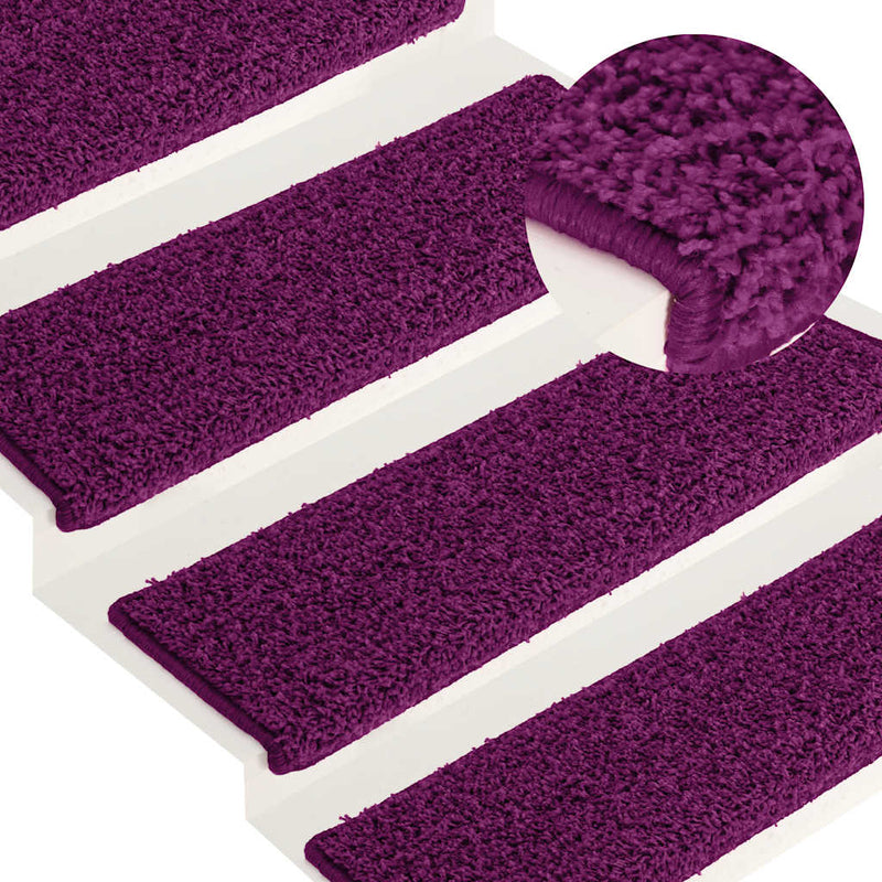 Load image into Gallery viewer, Vidaxl trapmatten 15 st 65x21x4 cm roze rechthoekige rand