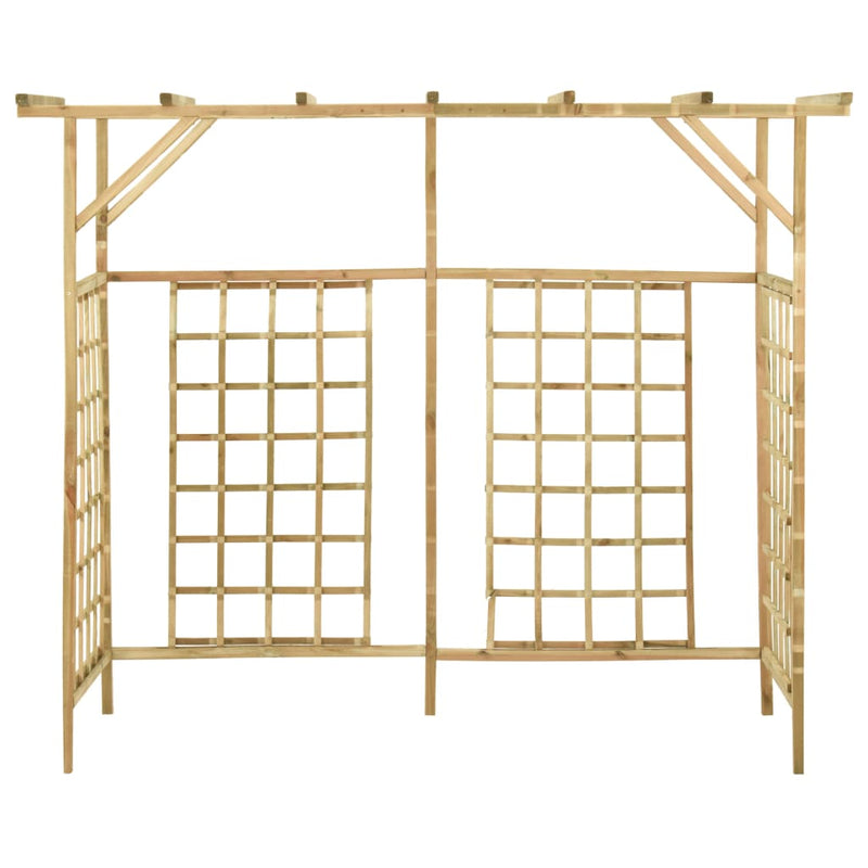 Load image into Gallery viewer, VidaXL Pergola voor 3 containers geïmpregneerd grenenhout