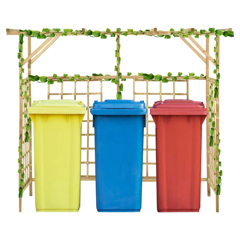 Load image into Gallery viewer, VidaXL Pergola voor 3 containers geïmpregneerd grenenhout
