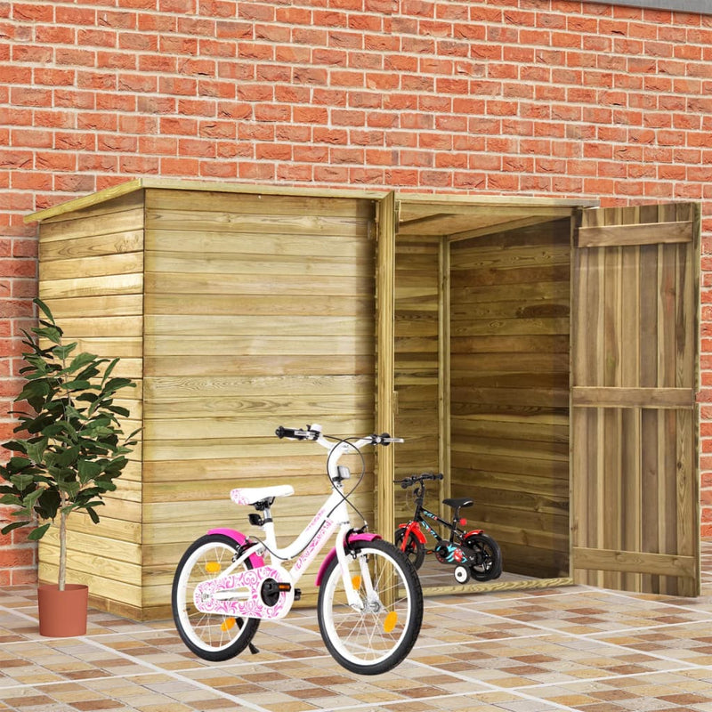Load image into Gallery viewer, VidaXL Fietsschuur 232x110x170 cm geïmpregneerd grenenhout