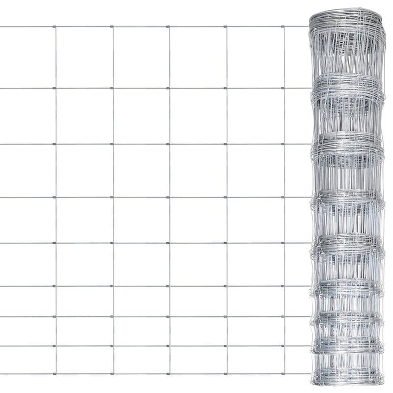 Load image into Gallery viewer, VidaXL Hek 50x1,2 m gegalvaniseerd staal zilverkleurig