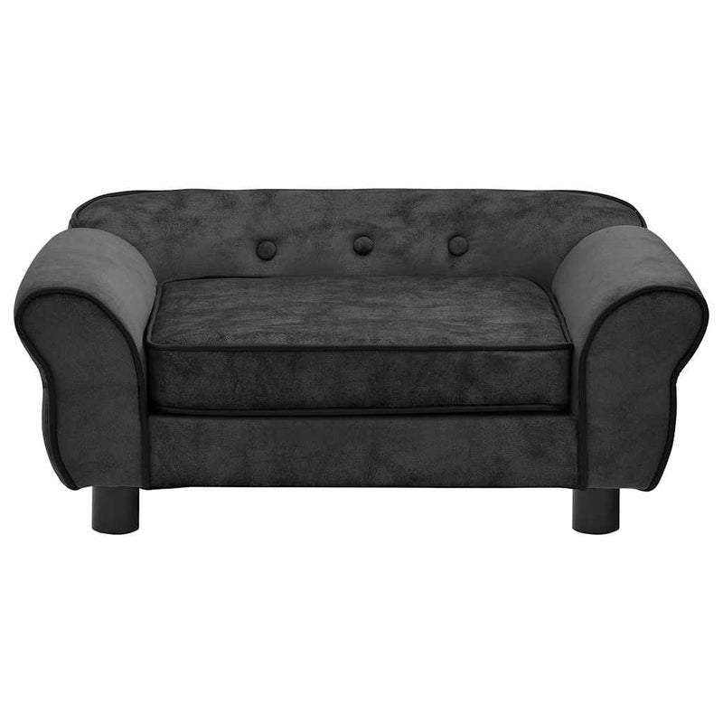 Load image into Gallery viewer, Vidaxl hondenbank 72x45x30 cm pluche donkergrijs