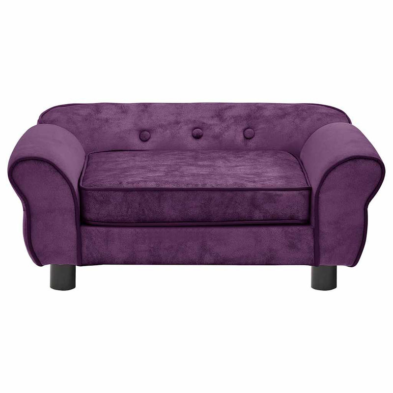 Load image into Gallery viewer, Vidaxl hondenbank 72x45x30 cm pluche bordeauxrood