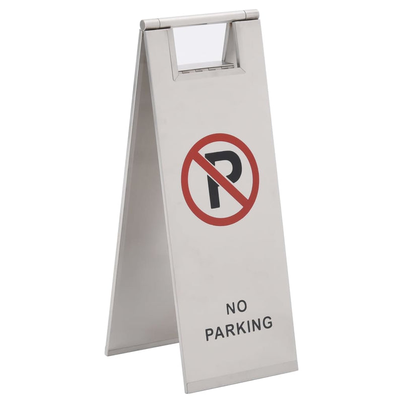 Load image into Gallery viewer, Vidaxl waarschuwingsbord niet parkeren inklapbaar roestvrij staal