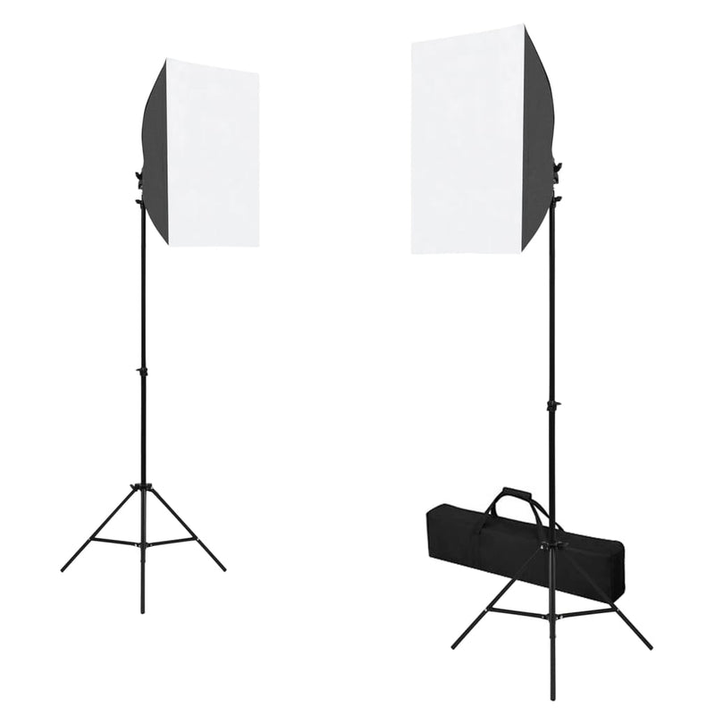 Load image into Gallery viewer, Vidaxl fotostudioset met softboxlampen, achtergrond en reflector