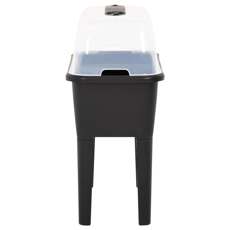 Load image into Gallery viewer, Vidaxl plantenbak verhoogd 77x38,7x82 cm pp