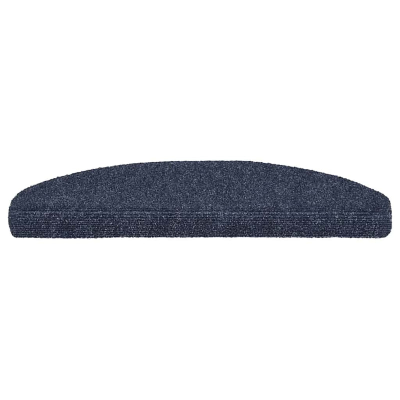 Load image into Gallery viewer, Vidaxl trapmatten zelfklevend 5 stuks 65x21x4 cm blauw halfrond groot