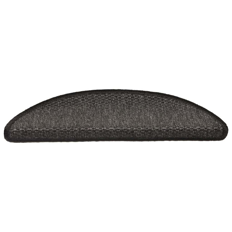 Load image into Gallery viewer, Vidaxl trapmatten zelfklevend 15st sisal-look 56x17x3cm antracietkleur