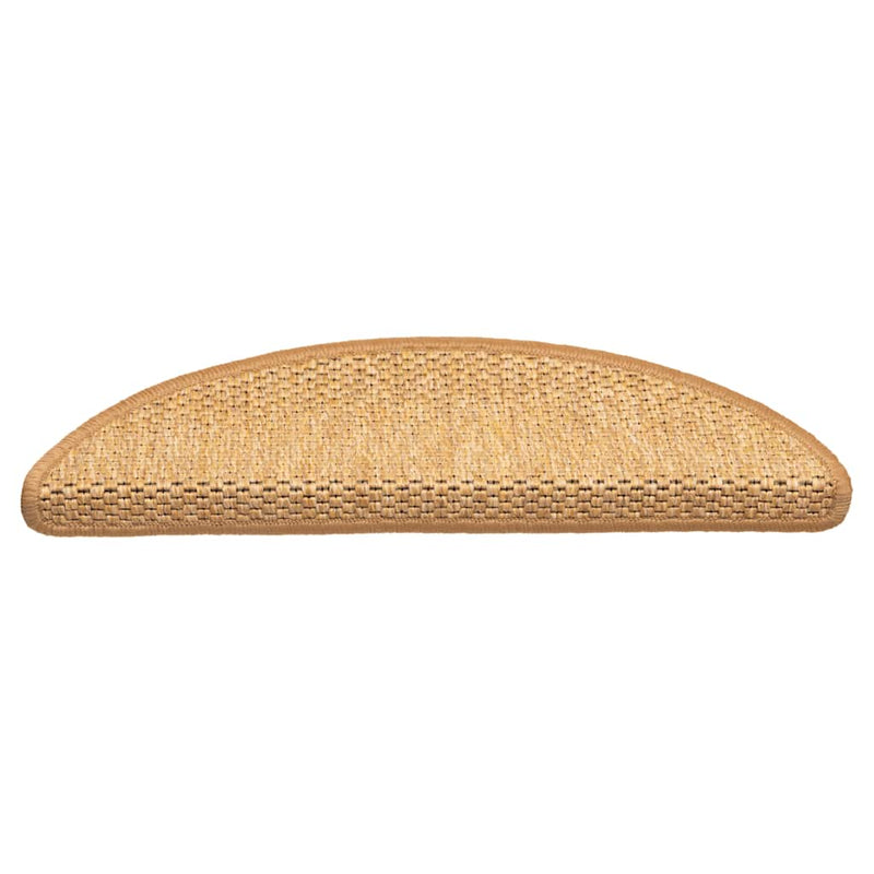 Load image into Gallery viewer, Vidaxl trapmatten zelfklevend 15 st sisal-look 56x17x3 cm sisalkleurig