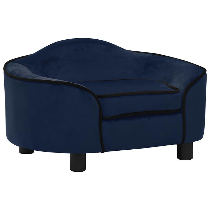 Chargez l'image dans la visionneuse de la galerie, Vidaxl hondenbank 67x47x36 cm pluche blauw